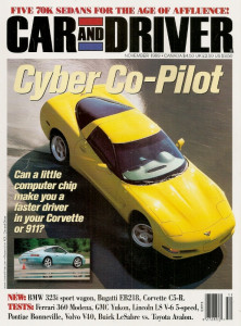 CAR & DRIVER 1999 NOV - GRAVE DIG, BUGATTI, ROUSH,C5-R